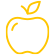 Alimentación icono manzana - Psoriasis sin límites
