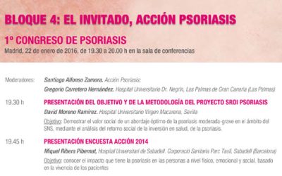 Acción Psoriasis, en el I Congreso del Grupo Español de Psoriasis