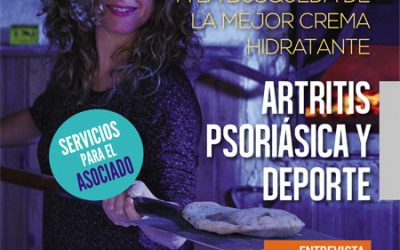 La importancia del ejercicio físico en la lucha contra la artritis y cómo debe ser una crema hidratante, en la revista Psoriasi de invierno