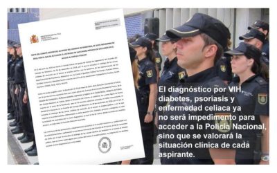 Las personas con psoriasis SI pueden optar a plaza de Policía Nacional