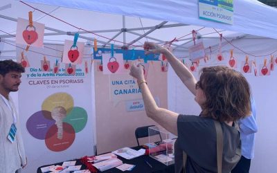 Acción Psoriasis, en la IX Feria de la Salud en la Piel en Las Palmas de Gran Canaria