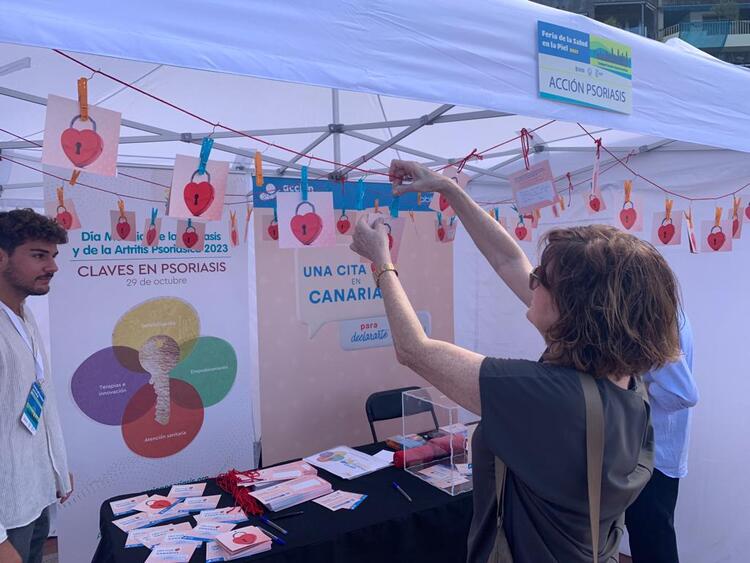 Acción Psoriasis, en la IX Feria de la Salud en la Piel en Las Palmas de Gran Canaria