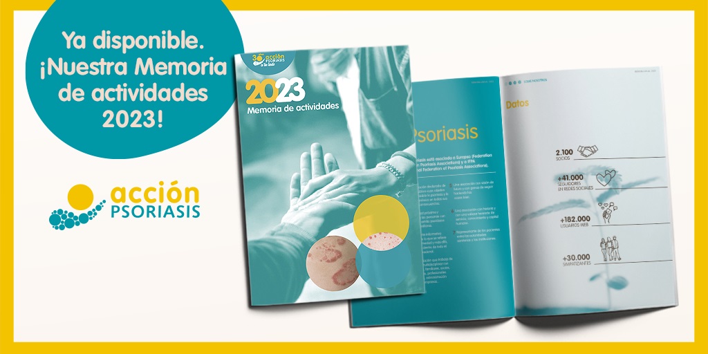 Acción Psoriasis publica la Memoria de Actividades 2023