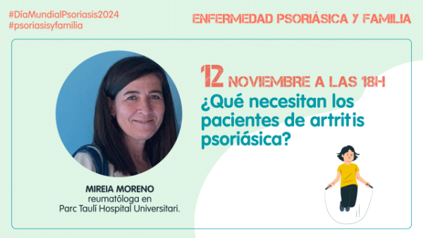 Cartel con la doctora Mireia Moreno