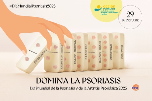 un dómino con las comobilidades de la psoriasis