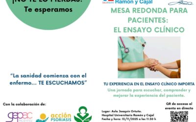 Mesa redonda para pacientes centrada en los ensayos clínicos