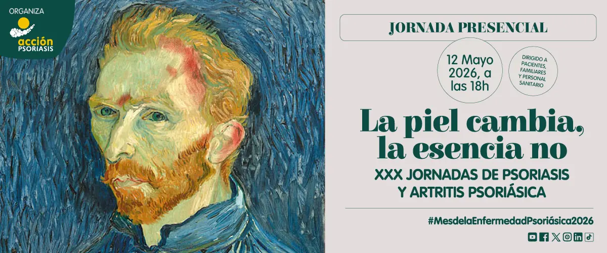 Cartel de la jornada, con un autoretrato Van Gogh