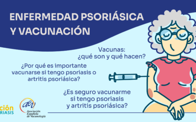 INFOGRAFIA SOBRE ENFERMEDAD PSORIÁSICA Y VACUNACIÓN